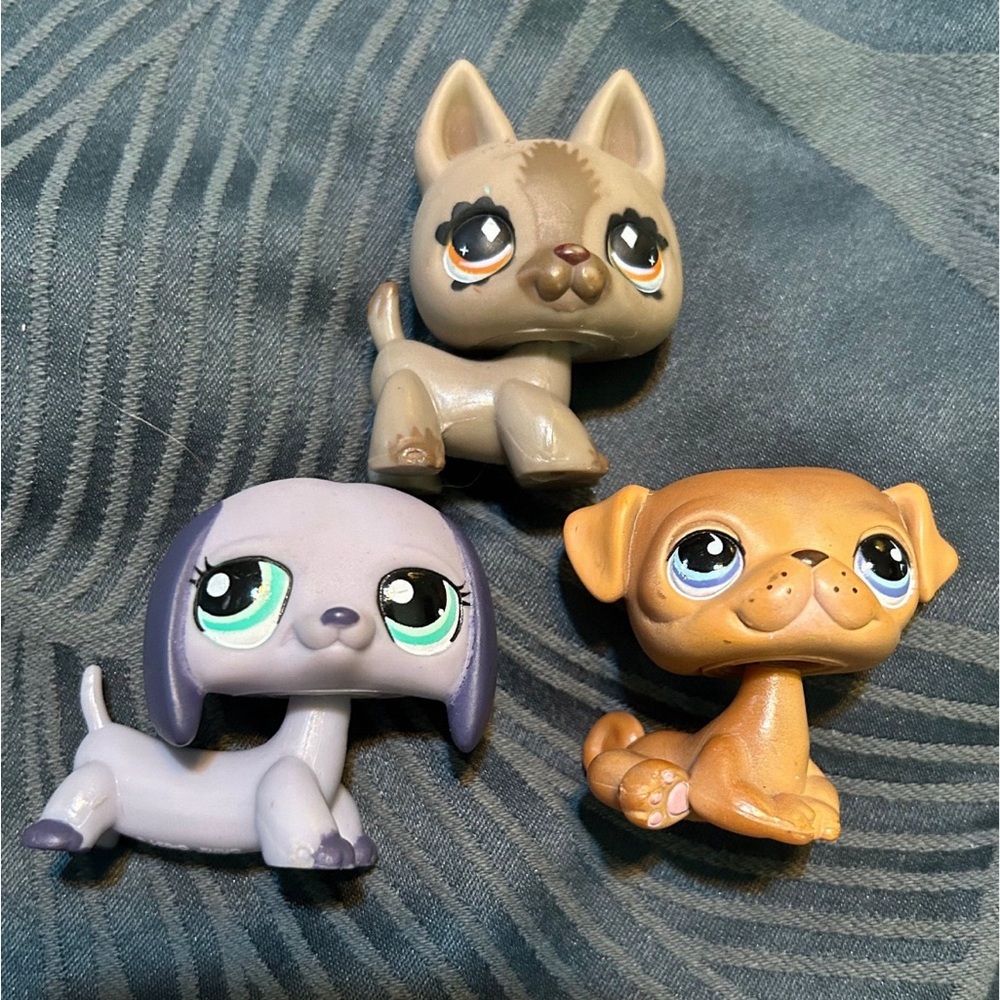 Littlest Pet Shop Dog Lot 1367, 491, 786